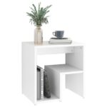 Tables de chevet 2 pcs blanc 40x30x40 cm bois d'ingénierie – Image 2