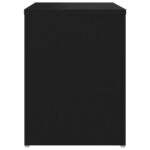 Tables de chevet 2 pcs noir 40x30x40 cm bois d'ingénierie – Image 5