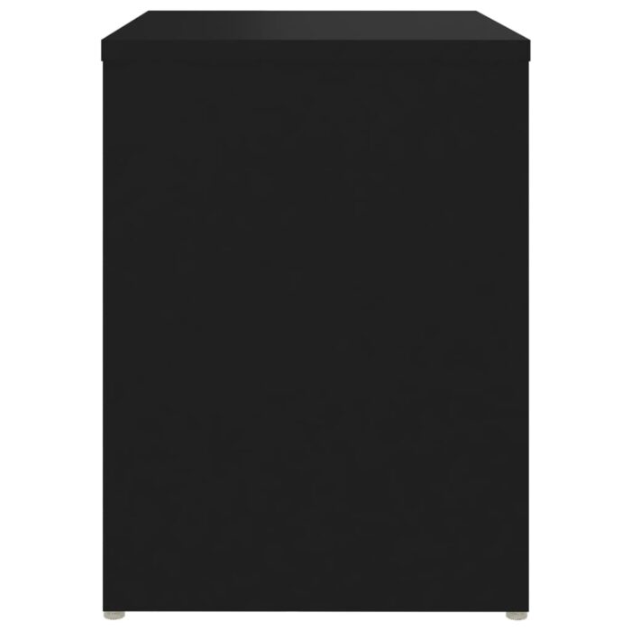 Tables de chevet 2 pcs noir 40x30x40 cm bois d'ingénierie – Image 5