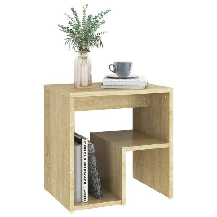 Tables de chevet 2pcs chêne sonoma 40x30x40cm bois d'ingénierie – Image 2