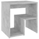 Tables de chevet 2 pcs gris béton 40x30x40 cm bois d'ingénierie – Image 3