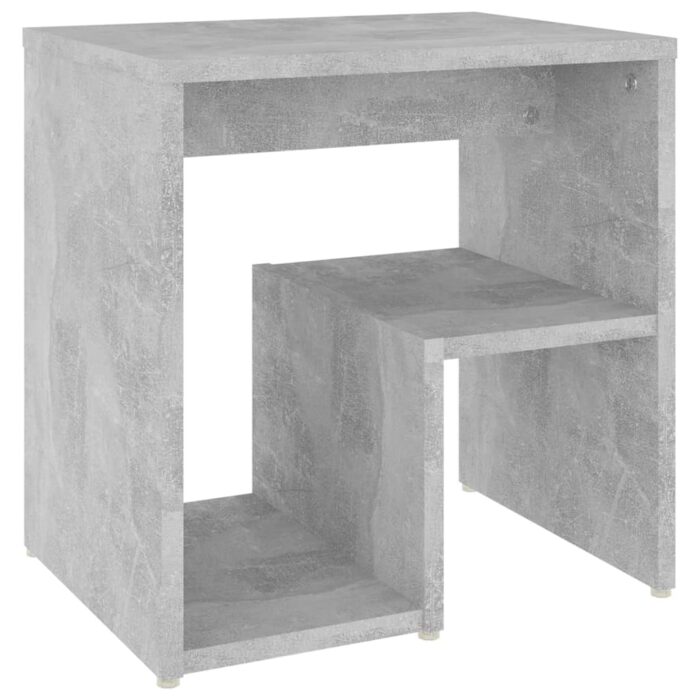 Tables de chevet 2 pcs gris béton 40x30x40 cm bois d'ingénierie – Image 3
