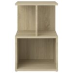Table de chevet chêne sonoma 35x35x55 cm bois d'ingénierie – Image 2