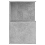 Tables de chevet 2 pcs gris béton 35x35x55 cm bois d'ingénierie – Image 4