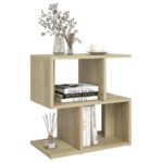 Table de chevet chêne sonoma 50x30x51,5 cm bois d'ingénierie – Image 2
