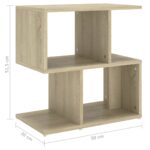 Table de chevet chêne sonoma 50x30x51,5 cm bois d'ingénierie – Image 5