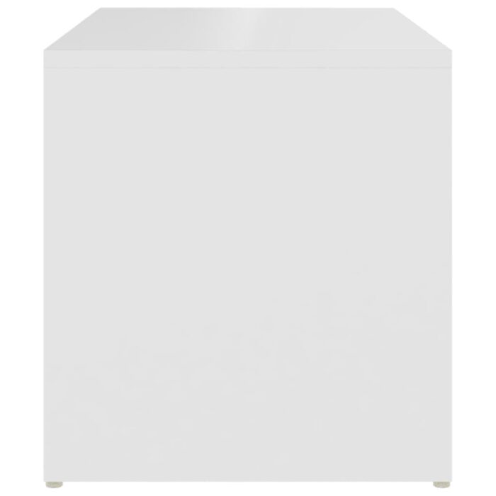 Table d'appoint blanc 59x36x38 cm bois d'ingénierie – Image 3