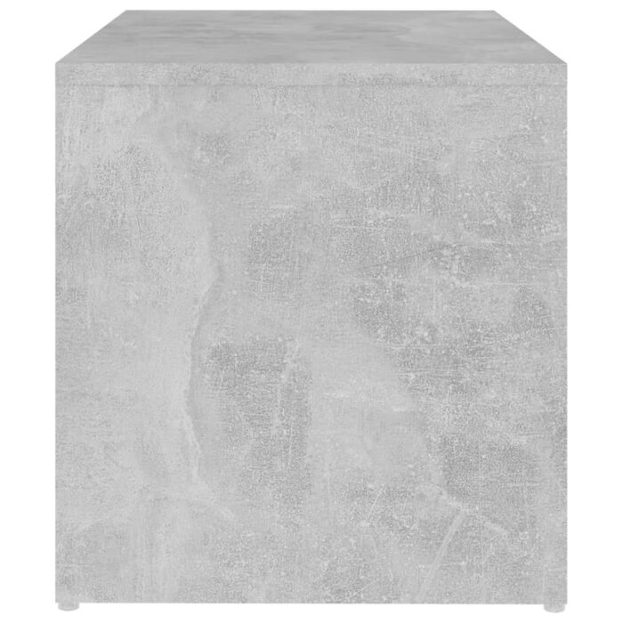 Table d'appoint Gris béton 59x36x38 cm Aggloméré – Image 3