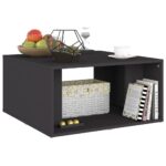 Tables basses 4 pcs gris 33x33x33 cm bois d'ingénierie – Image 2