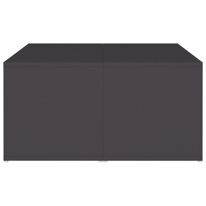 Tables basses 4 pcs gris 33x33x33 cm bois d'ingénierie – Image 5