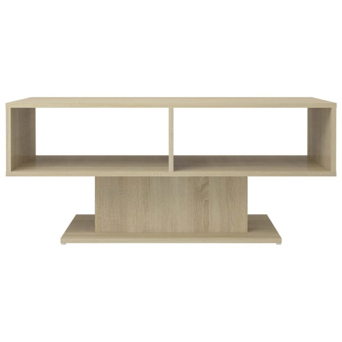 Table basse chêne sonoma 103,5x50x44,5 cm bois d'ingénierie – Image 2