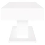 Table basse blanc 96x50x45 cm bois d'ingénierie – Image 3