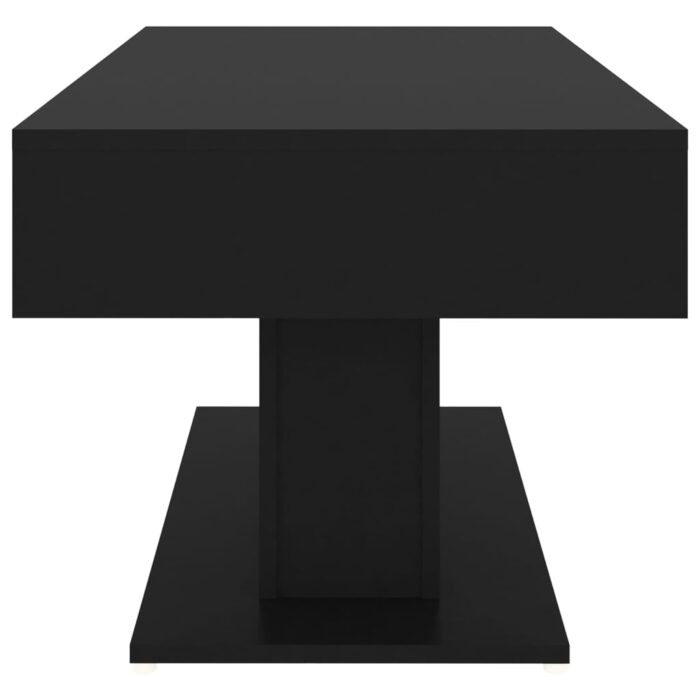 Table basse noir 96x50x45 cm bois d'ingénierie – Image 3