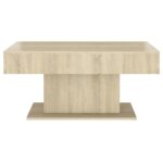 Table basse chêne sonoma 96x50x45 cm bois d'ingénierie – Image 2