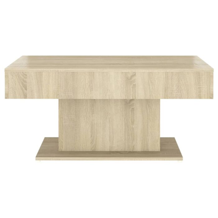 Table basse chêne sonoma 96x50x45 cm bois d'ingénierie – Image 2