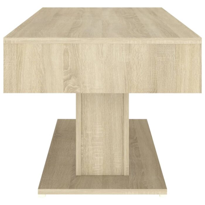 Table basse chêne sonoma 96x50x45 cm bois d'ingénierie – Image 3