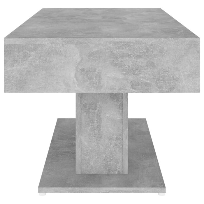 Table basse gris béton 96x50x45 cm bois d'ingénierie – Image 3