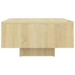 Table basse chêne sonoma 60x60x31,5 cm bois d'ingénierie – Image 2