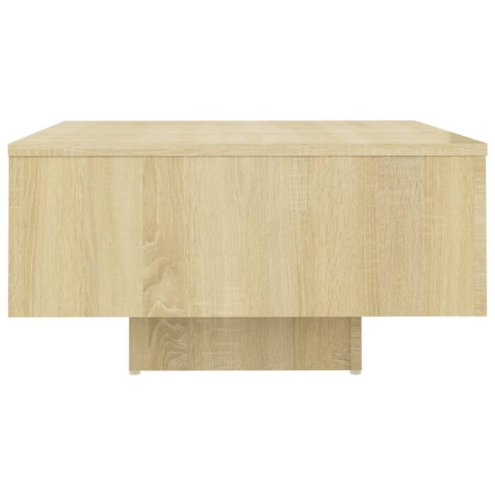 Table basse chêne sonoma 60x60x31,5 cm bois d'ingénierie – Image 2