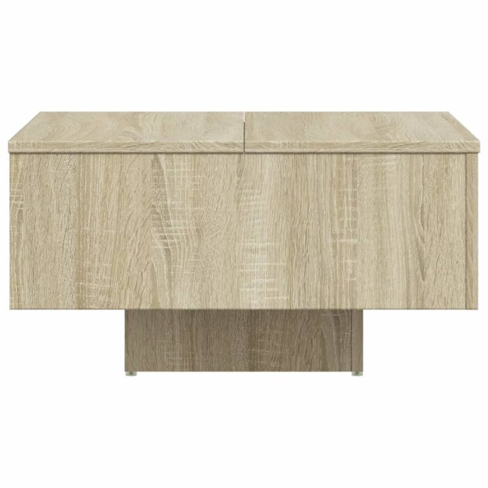 Table basse chêne sonoma 60x60x31,5 cm bois d'ingénierie – Image 5
