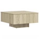 Table basse chêne sonoma 60x60x31,5 cm bois d'ingénierie – Image 6