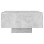 Table basse gris béton 60x60x31,5 cm bois d'ingénierie – Image 2