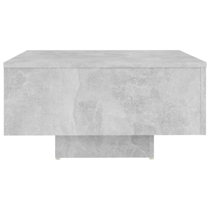 Table basse gris béton 60x60x31,5 cm bois d'ingénierie – Image 3