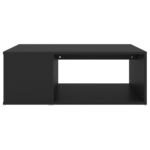 Table basse noir 90x67x33 cm bois d'ingénierie – Image 2