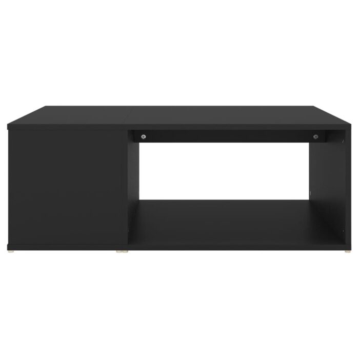 Table basse noir 90x67x33 cm bois d'ingénierie – Image 2