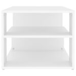 Table basse blanc 100x50x40 cm bois d'ingénierie – Image 3