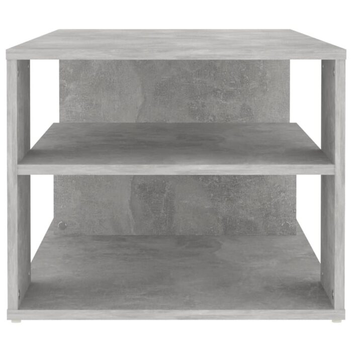 Table basse gris béton 100x50x40 cm bois d'ingénierie – Image 3