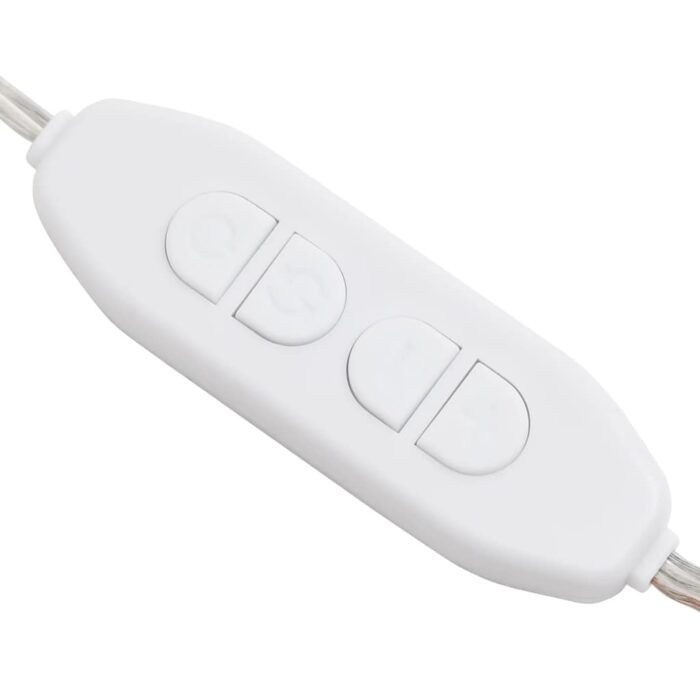 Miroir mural sans cadre avec lampes LED Rectangulaire Verre – Image 11