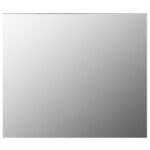 Miroir mural sans cadre avec lampes LED Rectangulaire Verre – Image 2