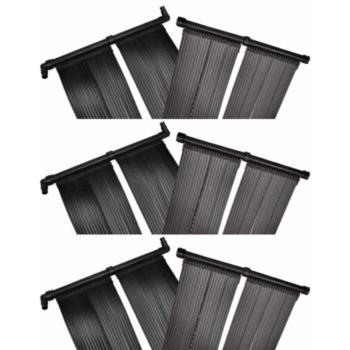 Panneaux solaires de chauffage de piscine 6 pcs 80x620 cm – Image 1