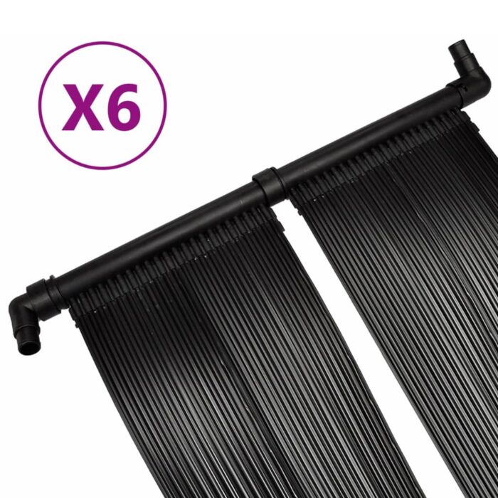 Panneaux solaires de chauffage de piscine 6 pcs 80x620 cm – Image 2
