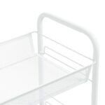 Chariot de cuisine à 3 niveaux Blanc 46x26x64 cm Fer – Image 3