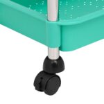 Chariot de cuisine 5 niveaux Turquoise 42x29x128 cm Fer et ABS – Image 4