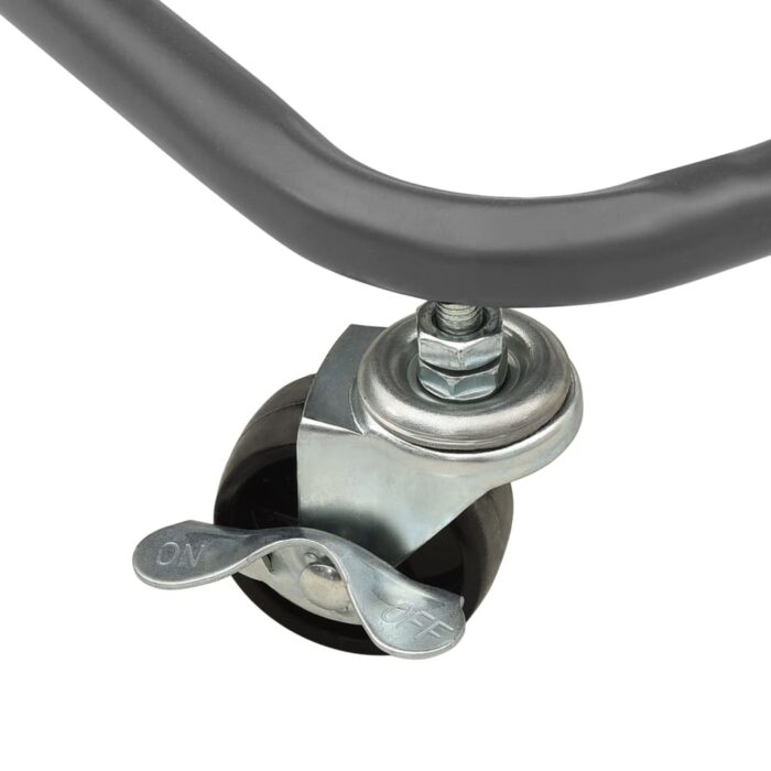 Chariot de cuisine 3 niveaux Gris 42x35x85 cm Fer et ABS – Image 4