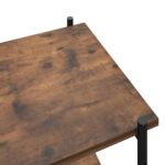 Étagère à 5 niveaux noir et naturel 80x40x163 cm – Image 4
