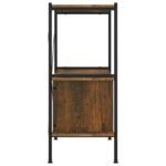 Étagère à 3 niveaux armoire 80x40x92 cm Acier bois d'ingénierie – Image 3
