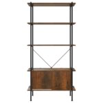 Étagère à 5 niveaux armoire 80x40x163cm Acier bois d'ingénierie – Image 2