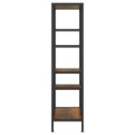 Étagère à livres 80x30x120 cm Acier et bois d'ingénierie – Image 2