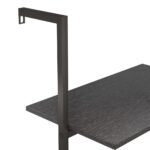 Étagère inclinée à 3 niveaux Noir 64x35x120,5 cm – Image 5