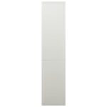 Armoire de bureau Gris clair 90x40x180 cm Acier – Image 3