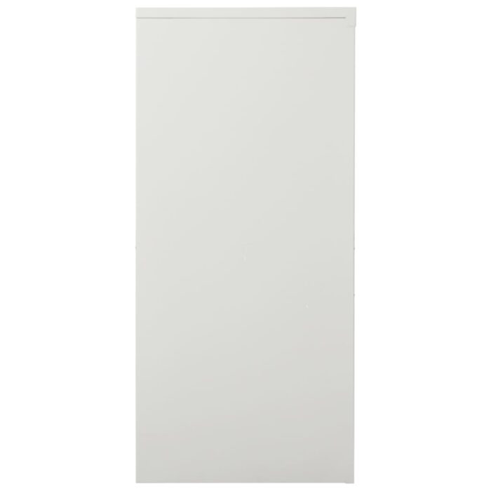 Armoire à portes coulissantes Gris clair 90x40x90 cm Acier – Image 4