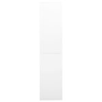 Armoire de bureau et porte coulissante Blanc 90x40x180 cm Acier – Image 5