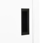Armoire de bureau et porte coulissante Blanc 90x40x180 cm Acier – Image 7