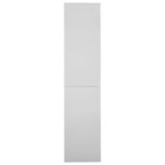 Armoire à bureau porte coulissante Gris clair 90x40x180cm Acier – Image 3