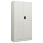 Armoire à casiers Gris clair 90x40x180 cm Acier