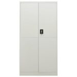 Armoire à casiers Gris clair 90x40x180 cm Acier – Image 2